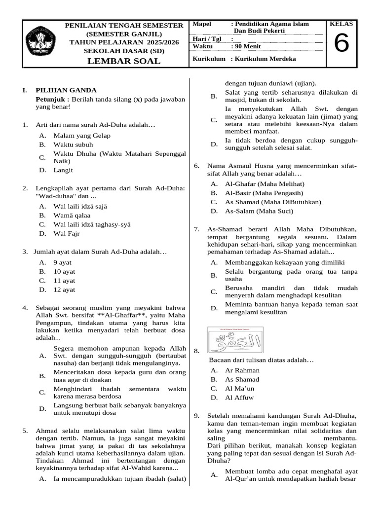 Akhirnya Terungkap 7 Rahasia Sukses Ujian Sekolah Agama Islam Kelas 6 di Tahun 2026